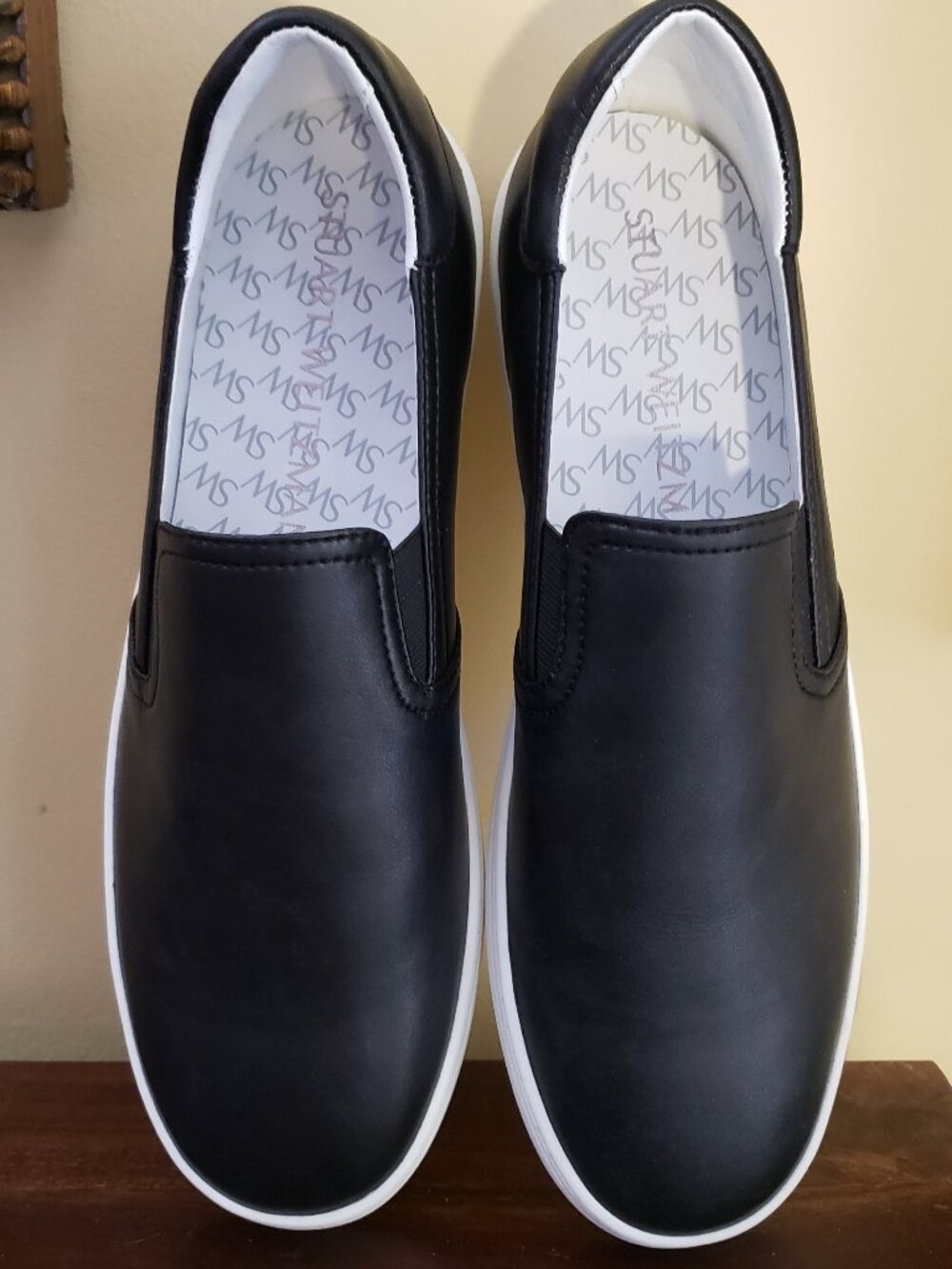 New Stuart Weitzman Black Daryl Slip-on Sneaker 9.5 Retail $325